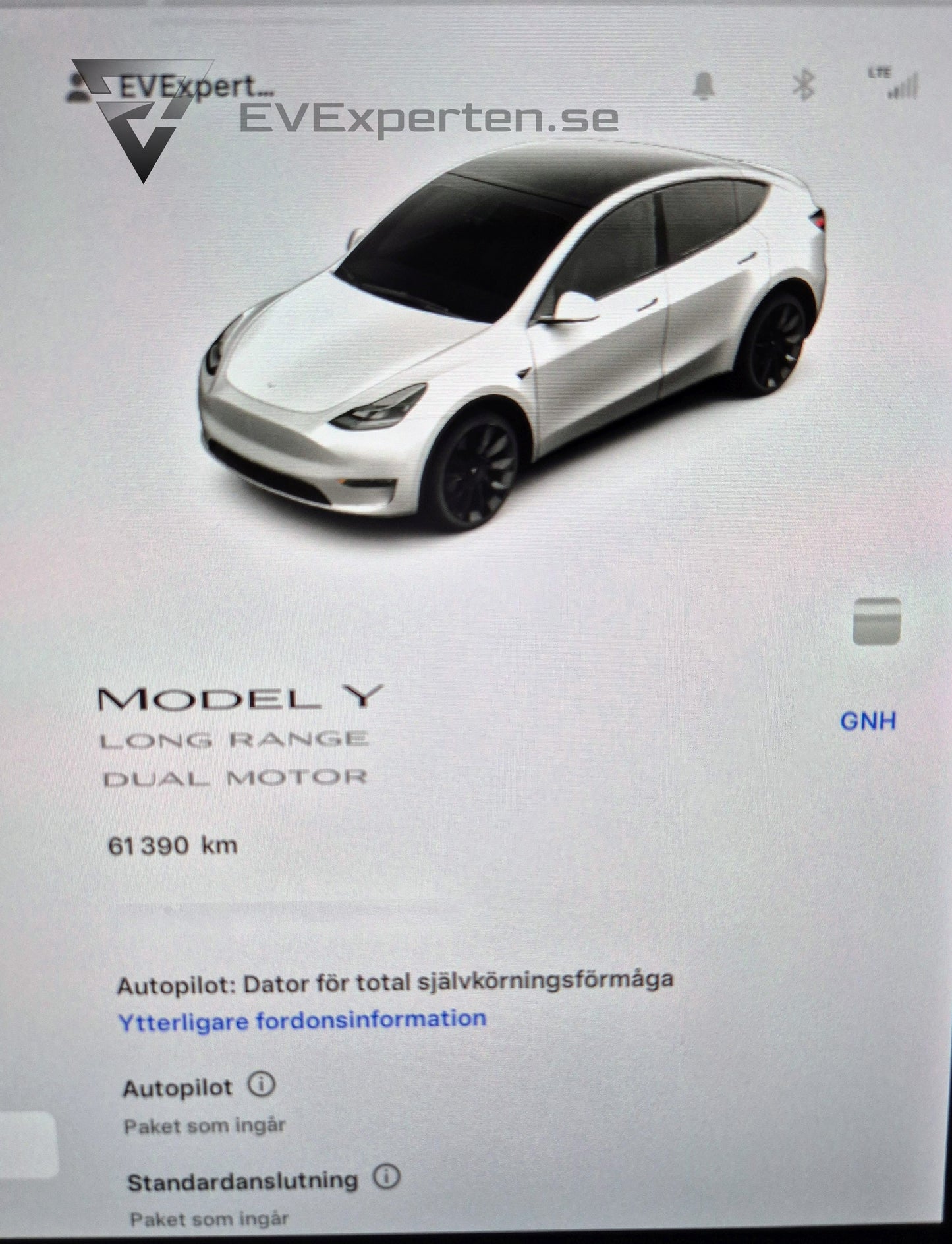 Reservationsavgift - Tesla Model Y Long Range - 20" Induction, PPF - 2021