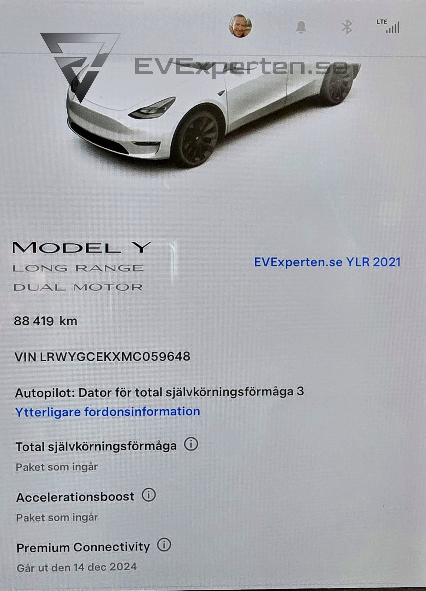 Deposition - Tesla Model Y Long Range - FSD, Acc-Boost, 20" Induction - 2021