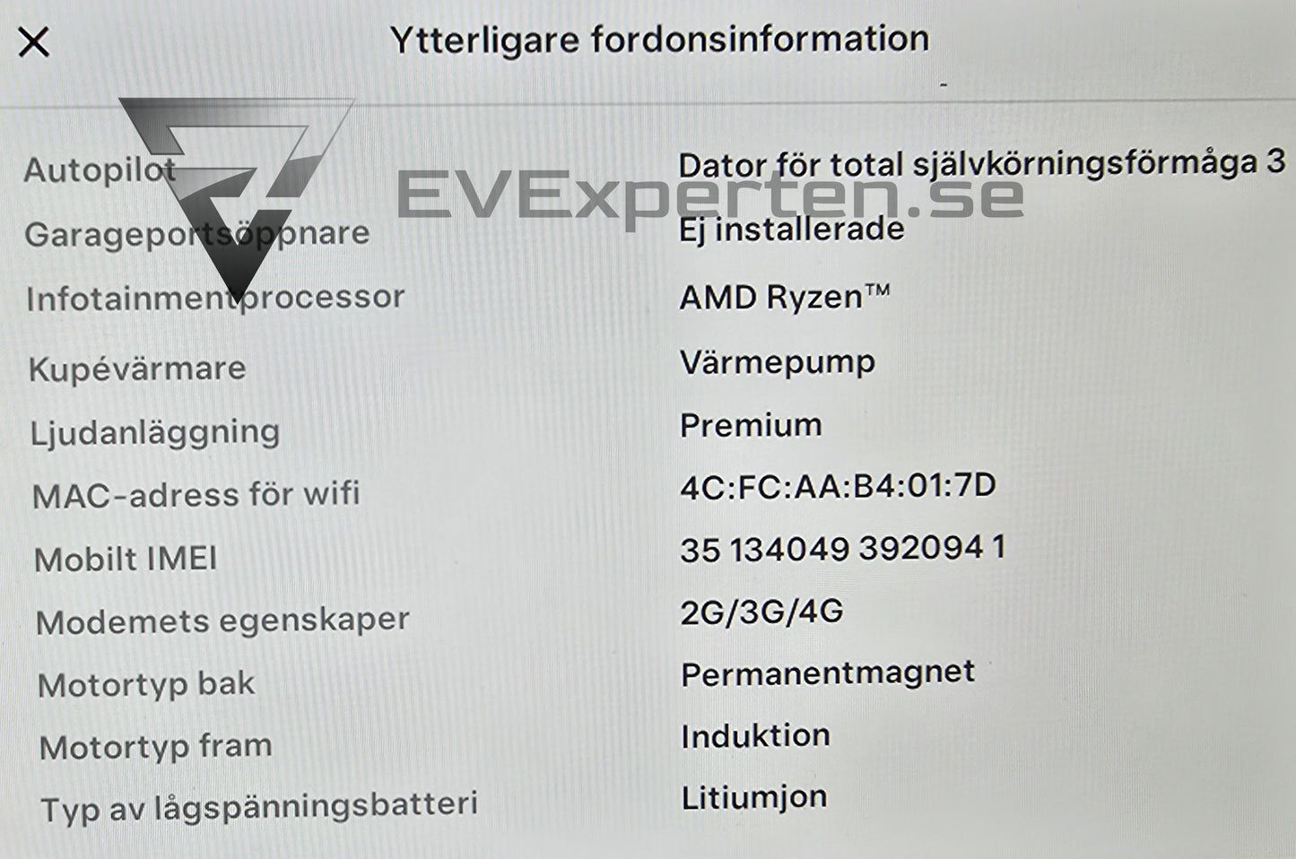 Deposition - Tesla Model 3 Long Range AWD - Full Refresh och Ryzen - 2023