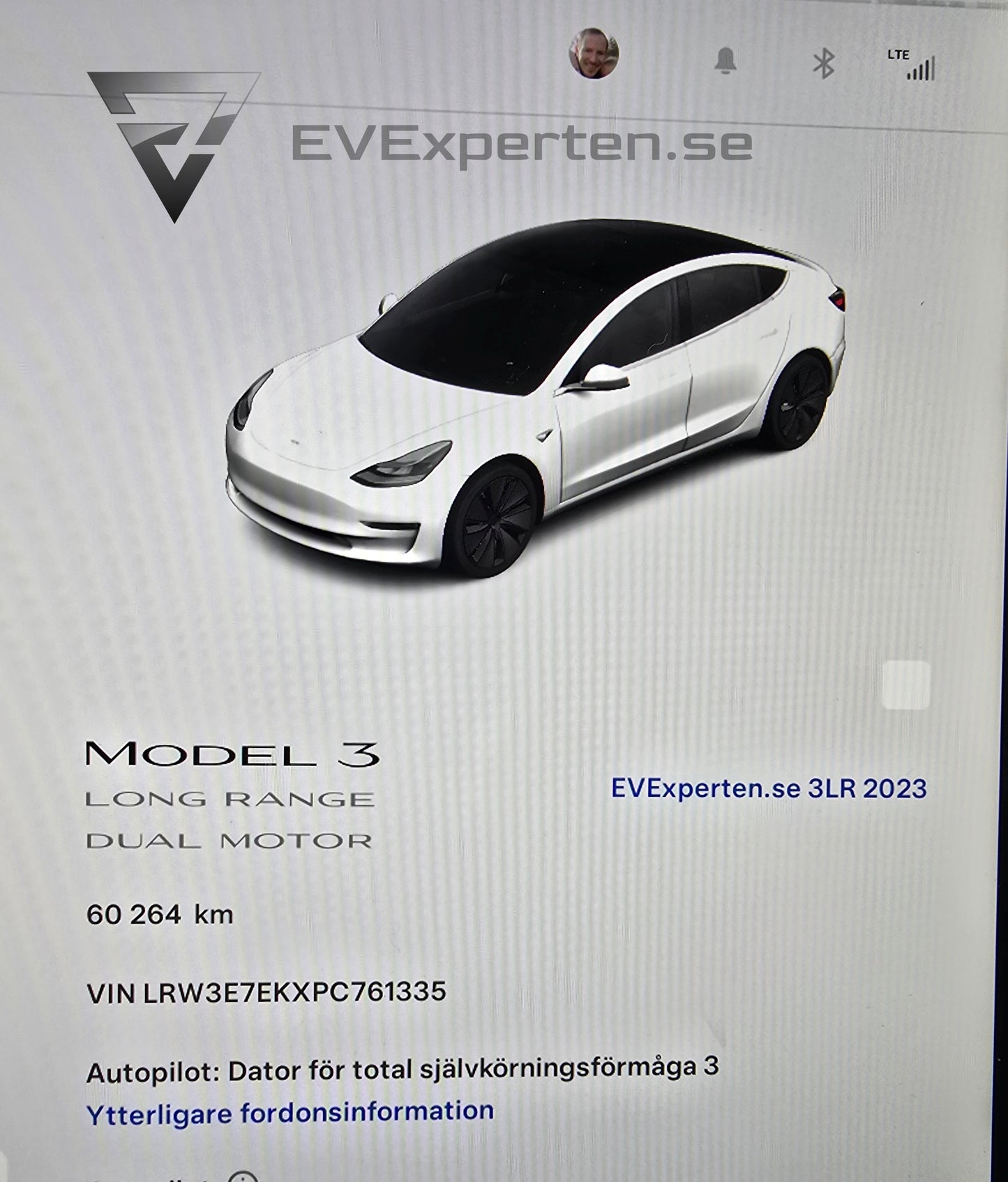 Deposition - Tesla Model 3 Long Range AWD - Full Refresh och Ryzen - 2023