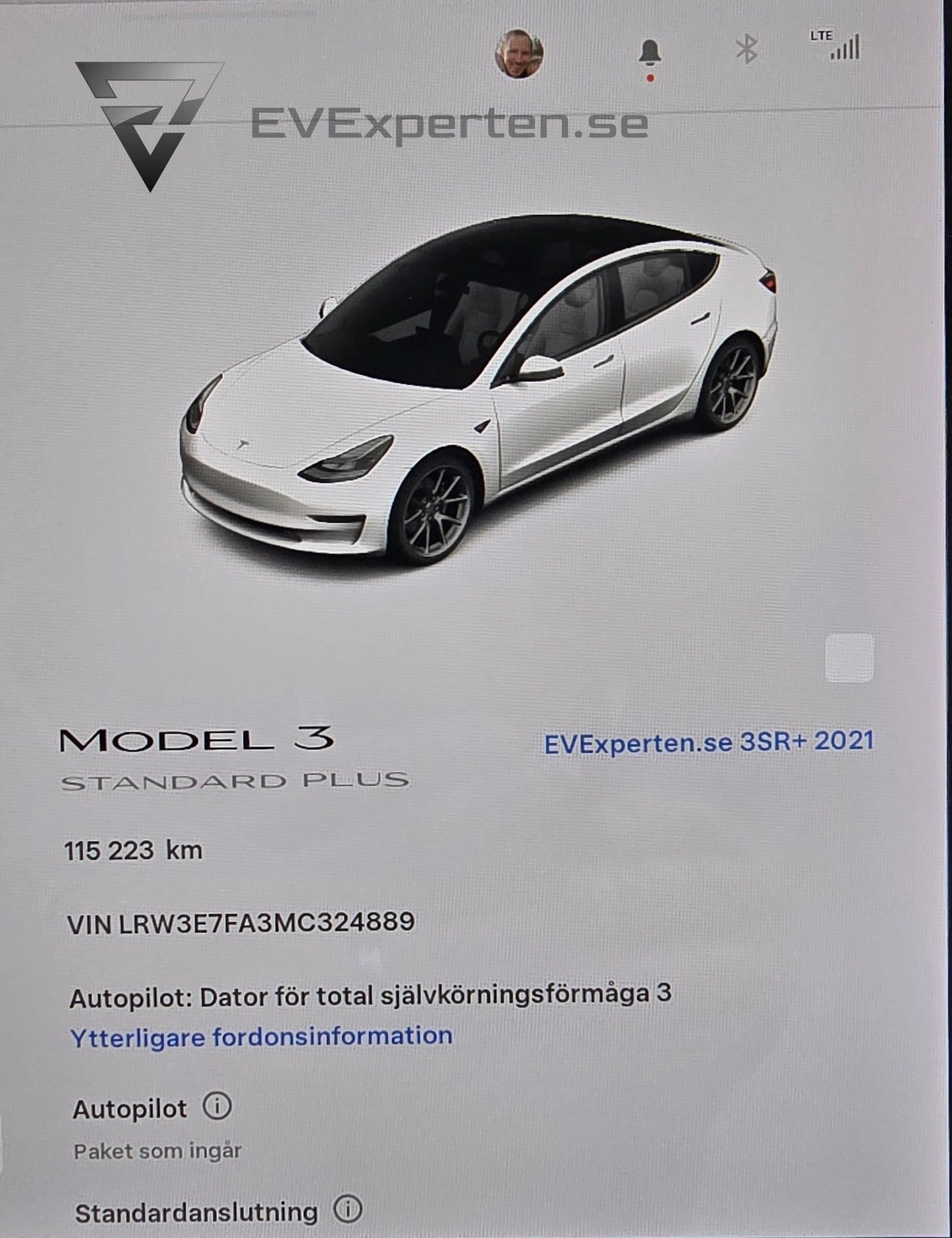 Deposition - Tesla Model 3 Standard Range Plus - Full Refresh - 2021