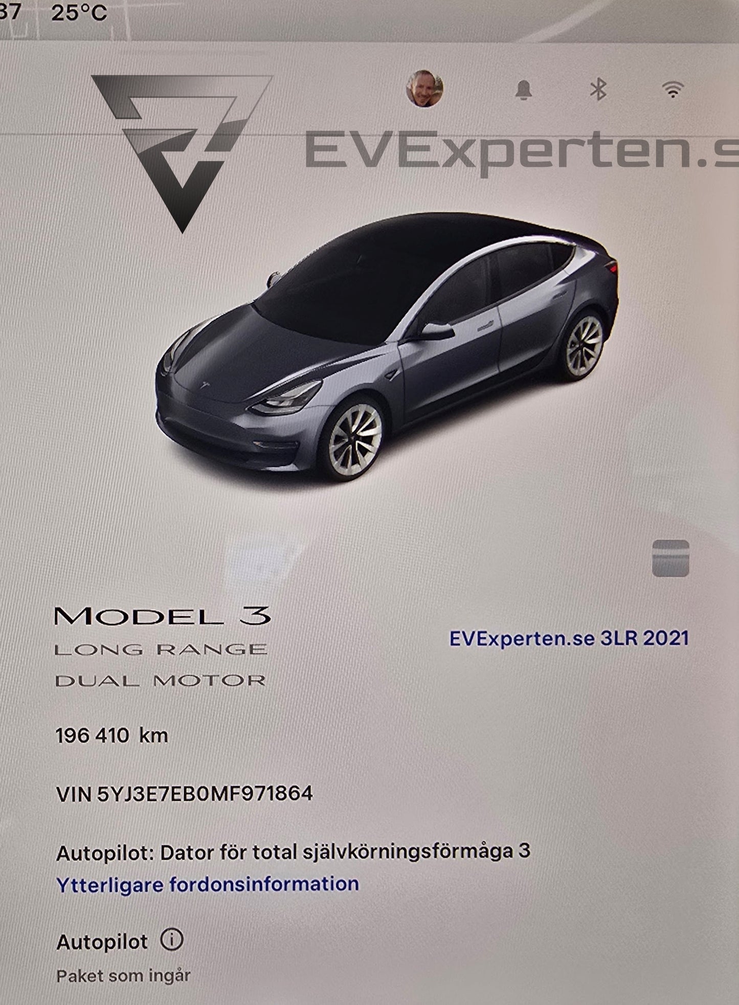 Deposition - Tesla Model 3 Long Range AWD - Full Refresh, 19", Acc-Boost & Dragkrok - 2021