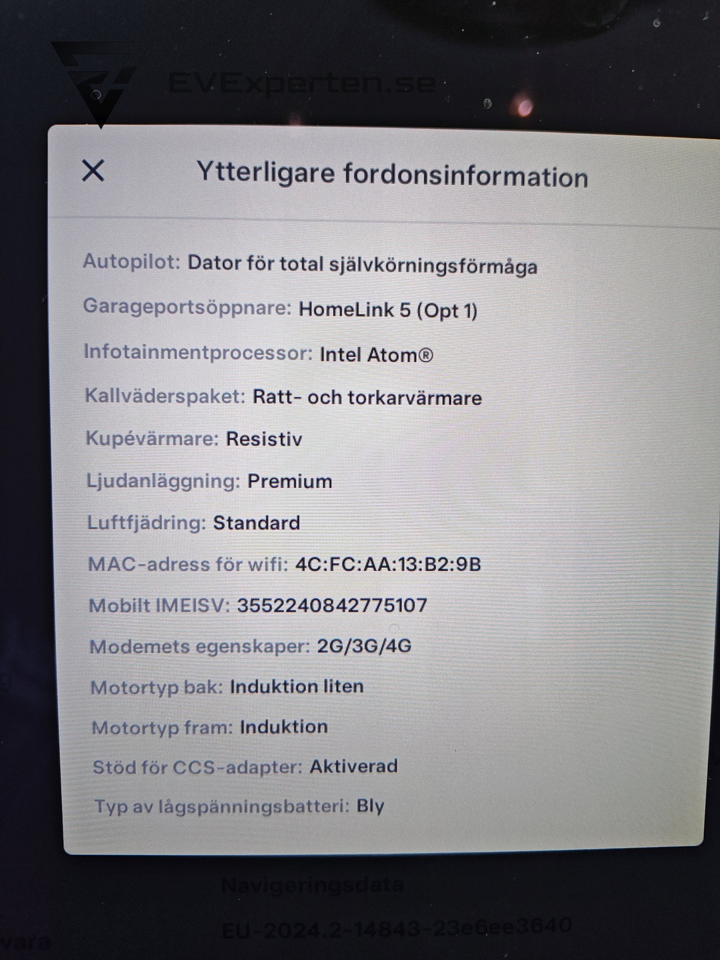Reservationsavgift - Tesla Model S 100D - Öppningsbart Panorama CCS MCU2 Servad - 2017