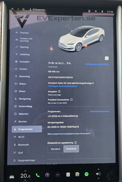 Deposition - Tesla Model S Long Range AWD Raven - Mycket Nytt - 2019