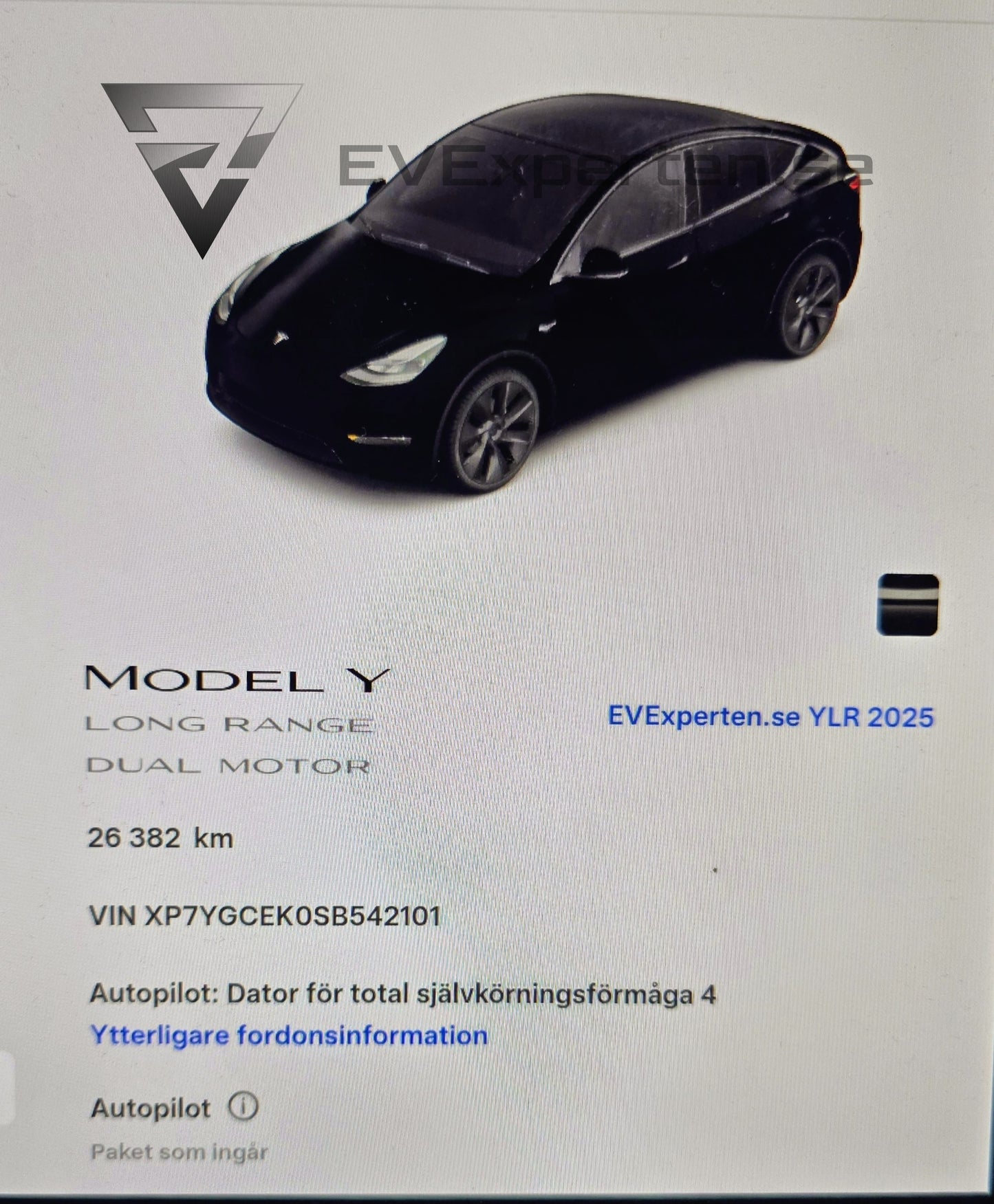 Deposition - Tesla Model Y Long Range AWD - 7 sits & Drag - 2025