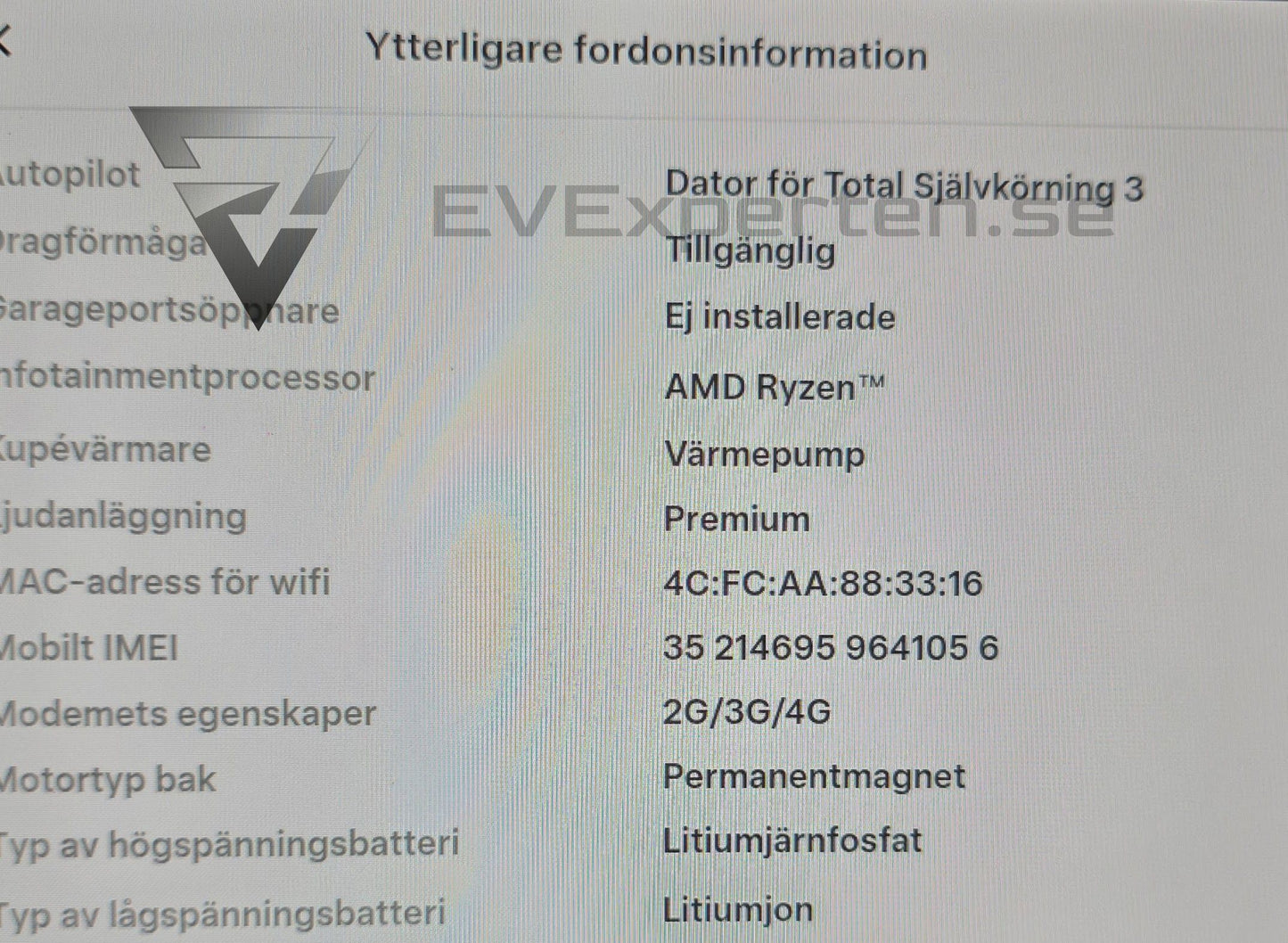 Deposition - Tesla Model Y RWD - Dragkrok - 2023