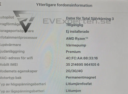 Deposition - Tesla Model Y RWD - Dragkrok - 2023