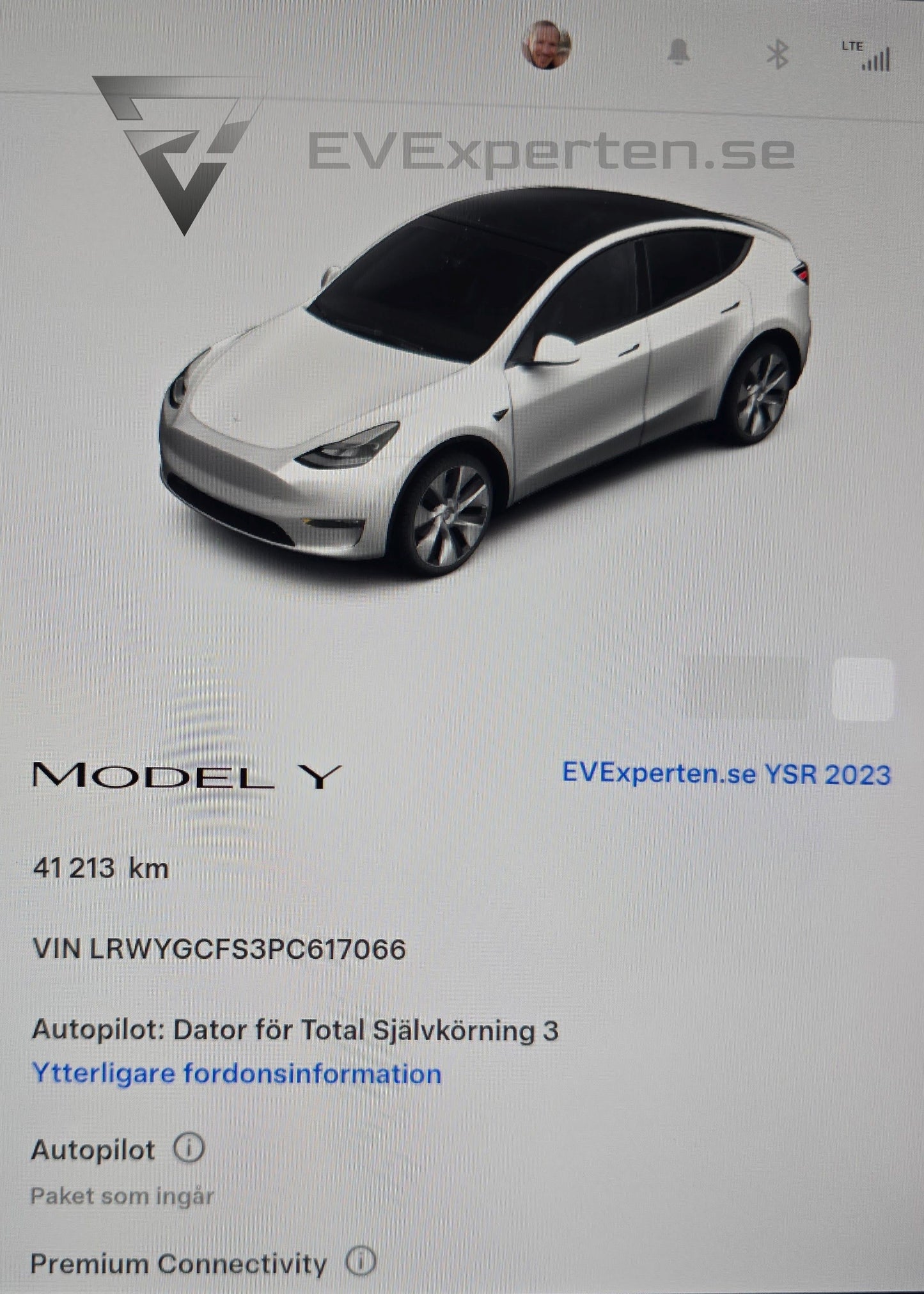 Deposition - Tesla Model Y RWD - Dragkrok - 2023