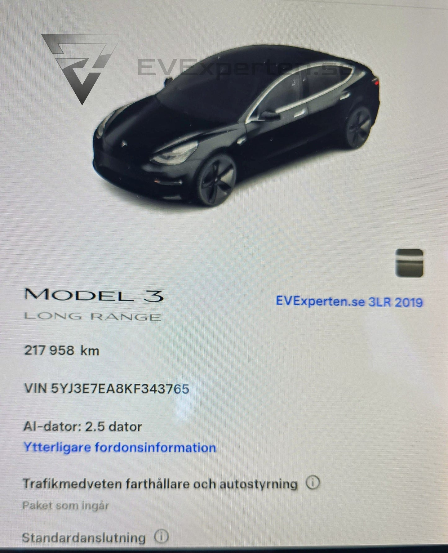 Deposition - Tesla Model 3 Long Range - 2019