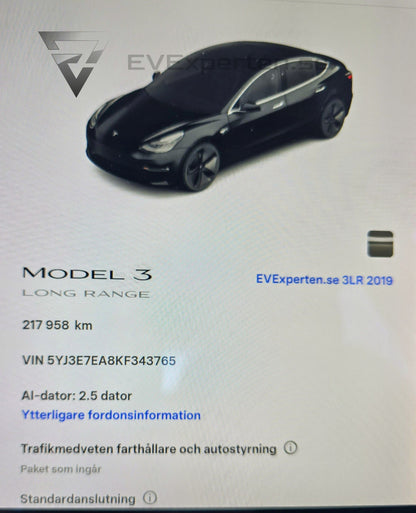 Deposition - Tesla Model 3 Long Range - 2019