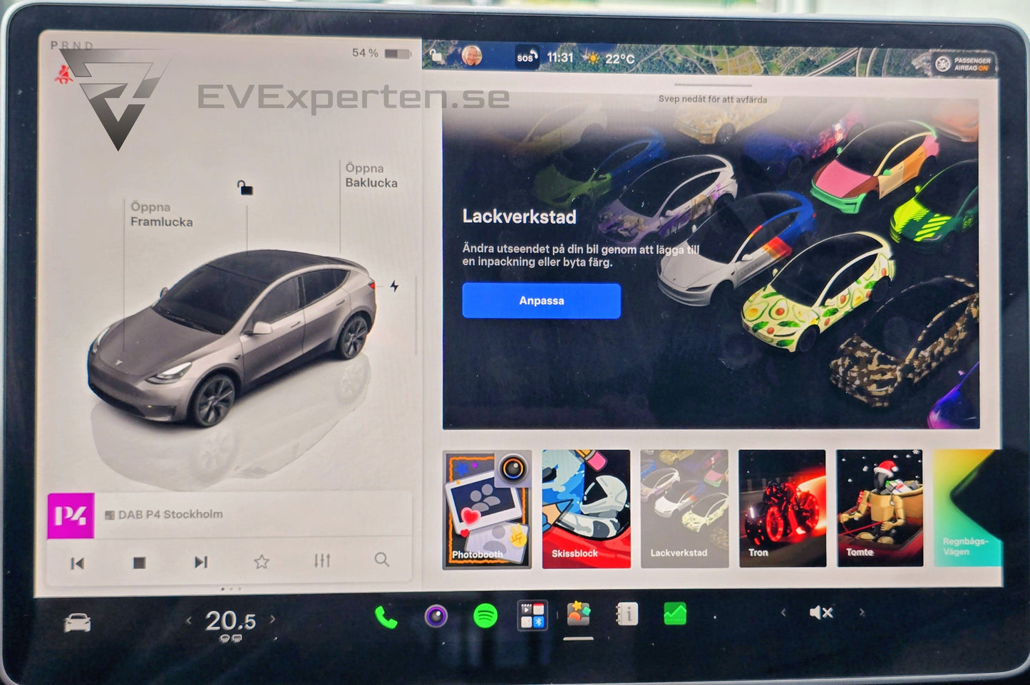 Deposition - Tesla Model Y Long Range AWD - Folierad, Ryzen & Dragkrok - 2023